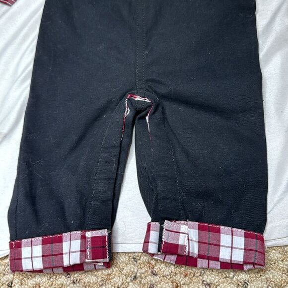 Tommy Bahama 2 Piece Plaid Overall Set. Size 3 Months. - Picture 3 of 8